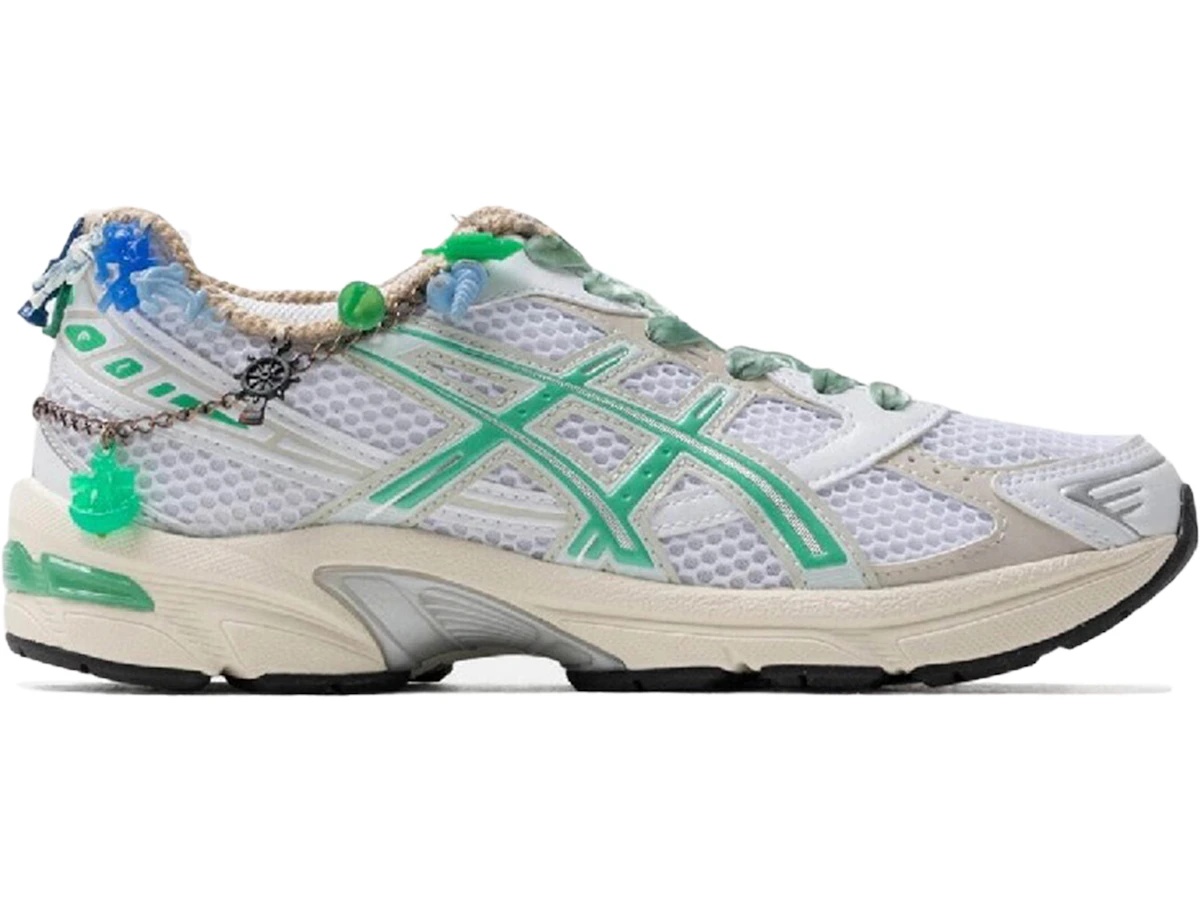 ASICS Gel-1130 White Malachite Green Off White Midsole